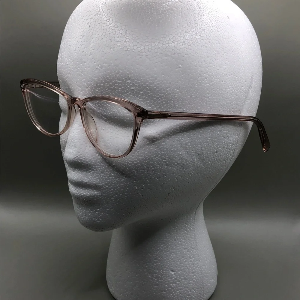 Warby Parker Louise 668 Cat Eye Pink Crystal Rose Water Eyeglasses FRAMES.
